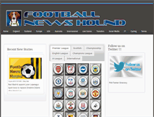 Tablet Screenshot of footballnewshound.com